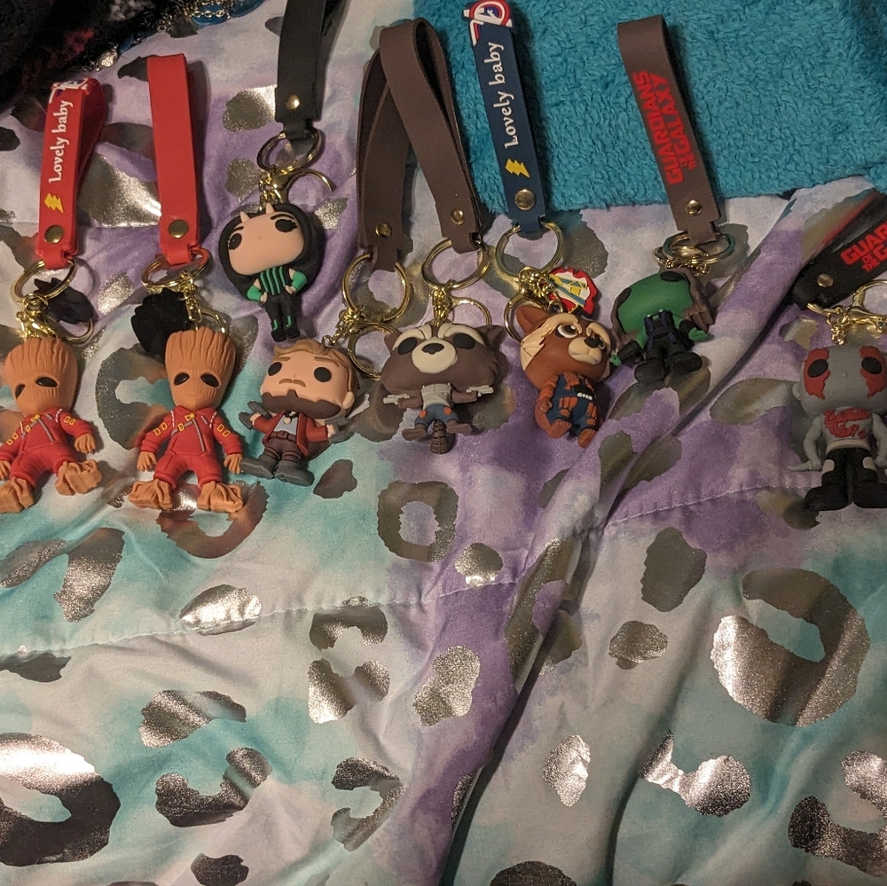 Guardians of the galaxy keychain set